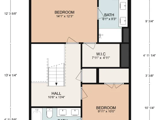 69 Walnut Springs 21B Upper Floor floorplan Jensen interior