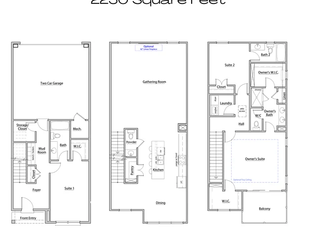 Laurel III Maxwell 2250 Interior larger exterior plan unit 18