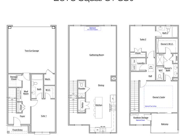 Laurel II Interior Floor Plan Maxwell Flyer unit 17 and 19