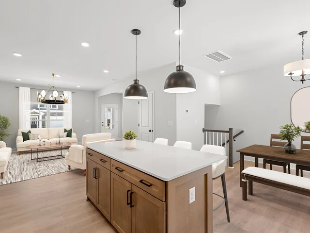 Virtually Staged Living Kitchen 183 Cherry Springs Ln AVL-14