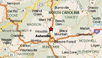 Weaverville on map